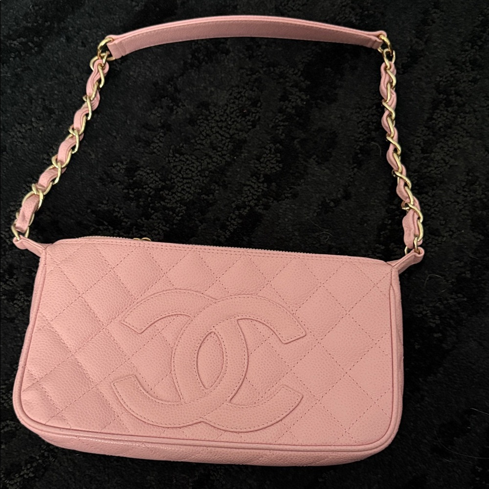 Chanel Pink Quilted Shoulder Bag